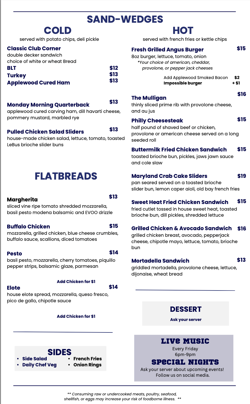 Downingtown Lunch Menu at Seven Tap-Tavern